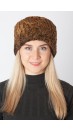 Golden karakul lamb fur hat